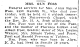 Anna Sigrun Foss, nee Peterson (1890-1942) - Funeral Services