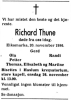 Carl Richard Thune (1918-1986) - Dødsannonse i Aftenposten, lørdag 22. november 1986