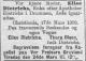 Elise Dietrichs, født Mette Cathrine Elisabeth Heyerdahl (1826-1903) - Dødsannonse i Aftenposten, torsdag 19. mars 1903