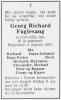 Georg Richard Fay Fuglesang (1910-1991) - Dødsannonse i Ringerikes Blad, tirsdag 6. august 1991