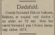 Halvor Isaksen (1832-1911) - Dødsfald (Bratsberg-Demokraten, onsdag 14. juni 1911)