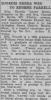 Hjørdis Evelyn Breda (1932-2014) and Eugene Farell (1933-2012) - Marriage (The York Dispatch, York, Pennsylvania, 11th September 1956)