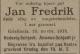 Jan Fredrik Schjødt (1917-1918) - Dødsannonse i Morgenbladet, mandag 18. november 1918