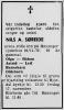 Nils Andersen Søreide (1877-1972) - Dødsannonse i Sogn Dagblad, tirsdag 14. november 1972