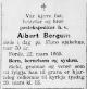 Albert Olai Mathisen Bergum (1885-1955) - Dødsannonse i Firda, fredag 25. mars 1955