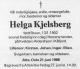 Helga Kjelsberg (1902-1986) f. Brun - Dødsannonse i Altaposten den 26. juni 1986