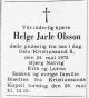 Helge Jarle Olsson (1917-1975) - Dødsannonse i Fædrelandsvennen den 27. mai 1975
