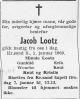 Jacob Lootz (1892-1969) - Dødsannonse i Fædrelandsvennen den 4. januar 1969