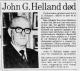 John Gunnarsen Helland (1897-1977) - Nekrolog i Varden den 5. august 1977