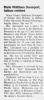 Marie Gladys Davenport, nee Mathison (1921-1995) - Obiturary (The Californian, Salinas, California, Tuesday, July 18, 1995)
