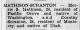 Morris Sedgith Mathison (1907-1986) and Dorothy Helen Scranton (1907-1999) - Marriage (The Californian, Salinas, California, Saturday, August 15, 1931)