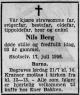 Nils Berg (1863-1956) - Dødsannonse i Drammens Tidende, torsdag 19. juli 1956
