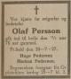 Olaf Persson (1857-1927) - Dødsannonse i Smaalenenes Amtstidende den 21. juli 1927