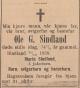 Ole G. Sindland (1854-1928) - Dødsannonse i Agder den 26. oktober 1928