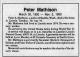 Peter Andreas Mathison (1820-1993) - Obituary (The Press-Tribune, Roseville, California. Friday, November 05, 1993)