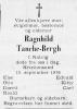 Ragnhild Tanche-Bergh, født Natvig (1898-1976) - Dødsannonse i Fædrelandsvennen, fredag 17. september 1976
