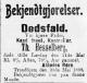 Theodor Hesselberg (1819-1898) - Dødsannonse i Morgenbladet, torsdag 26. mai 1898